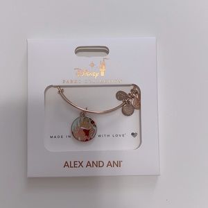 Disney Alex and Ani Rose Gold PRINCESS AURORA SLEEPING BEAUTY Bracelet.